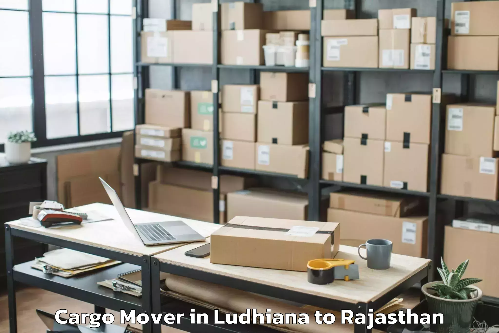 Easy Ludhiana to Mandalgarh Cargo Mover Booking